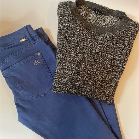 🆕 DL1961 Light Blue “Toni” High-Rise Cropped Pants Sz: 27 - Picture 2 of 10